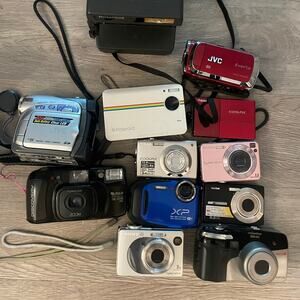 For Parts/repair digital & film camera lot - Sony, Nikon, JVC, etc